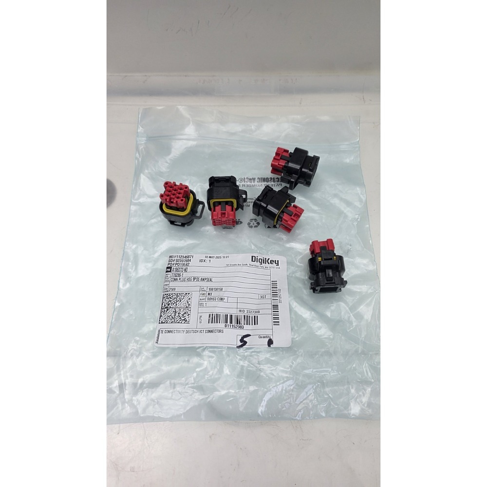 5pc 776286-1 12 V, 8 Position, Automotive Plug, Wire-to-Board / Wire-to-Panel,